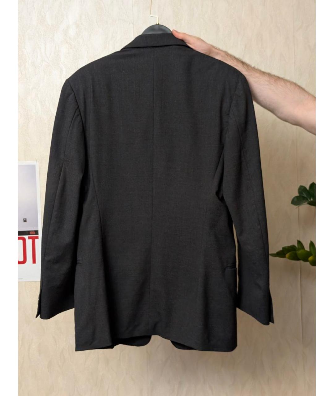 EMPORIO ARMANI Серый шерстяной пиджак, фото 2