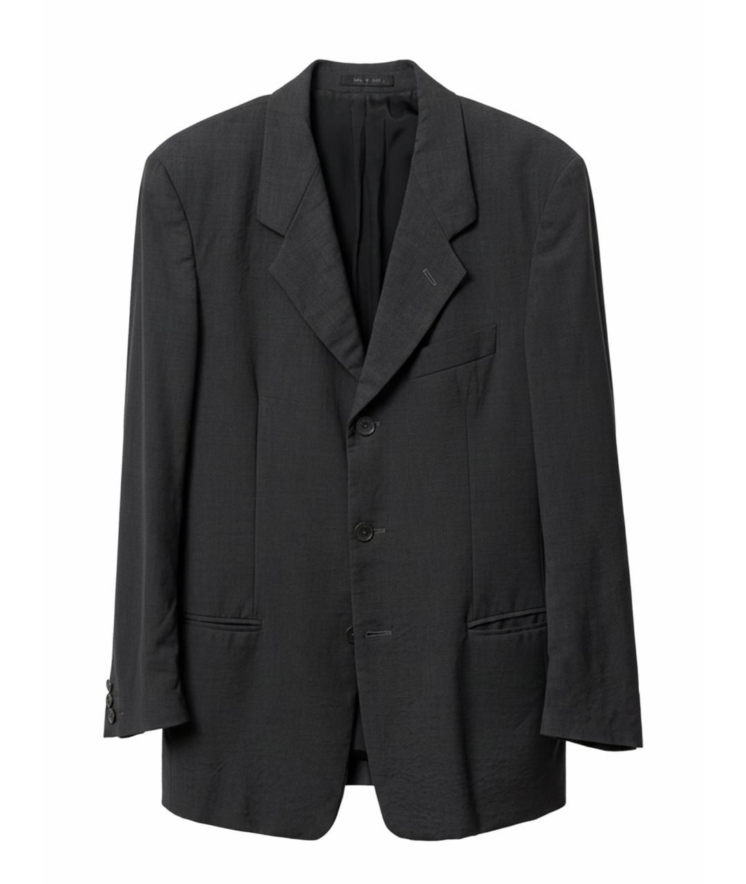 EMPORIO ARMANI Серый шерстяной пиджак, фото 1