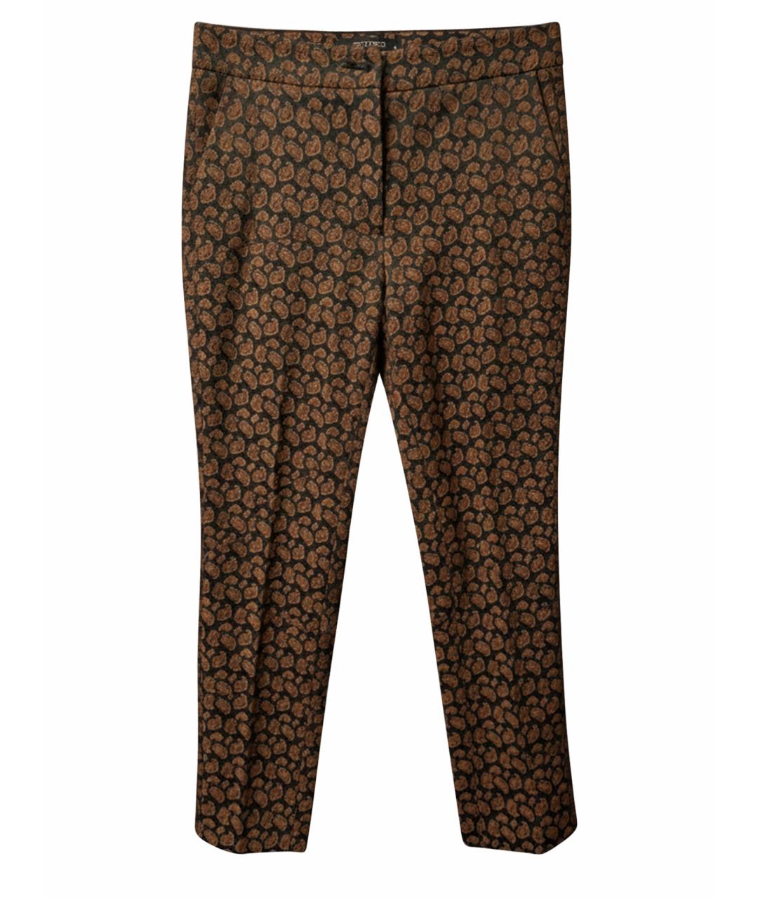 ETRO Зеленые вискозные прямые брюки, фото 1