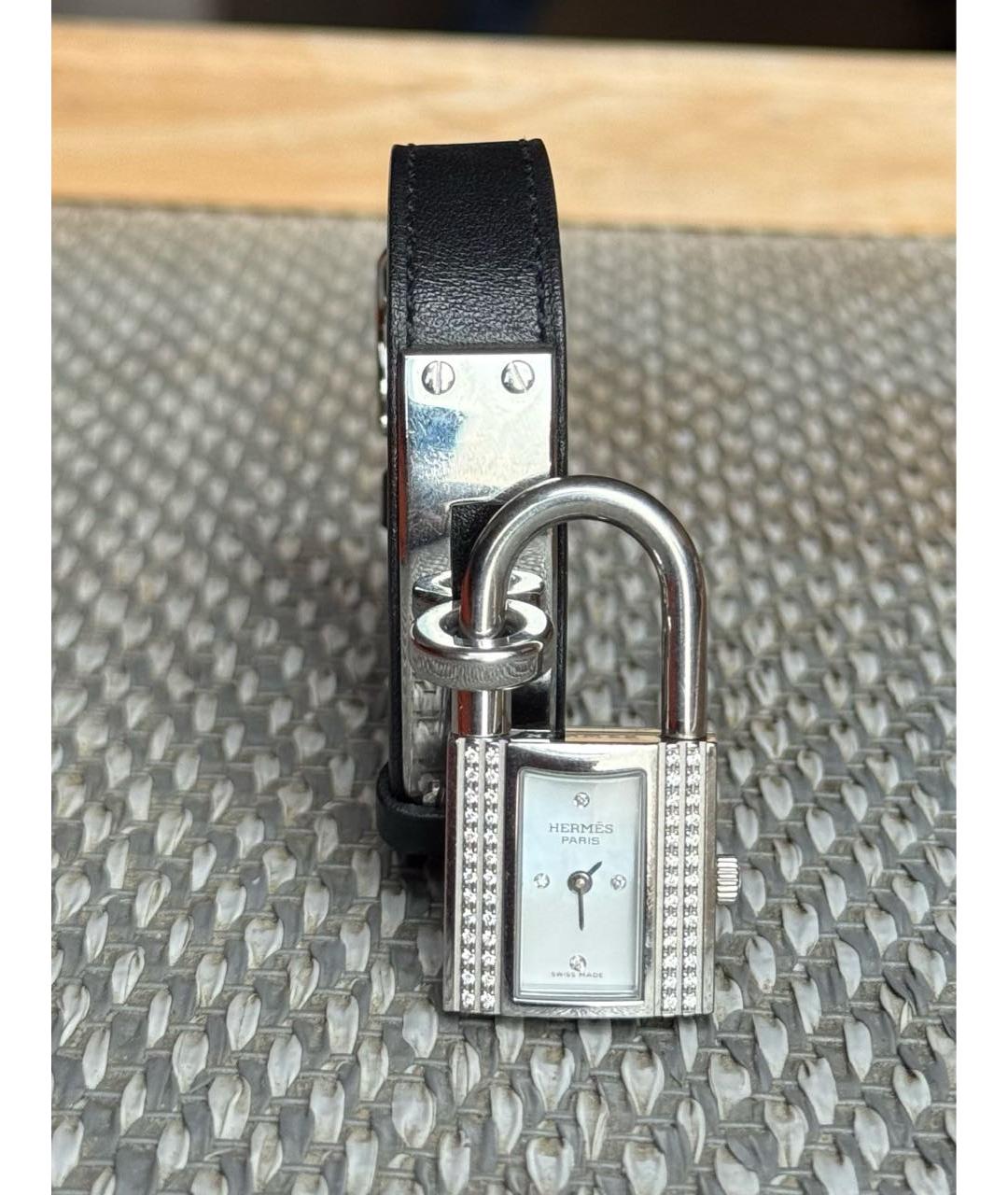 HERMES Черные часы, фото 10