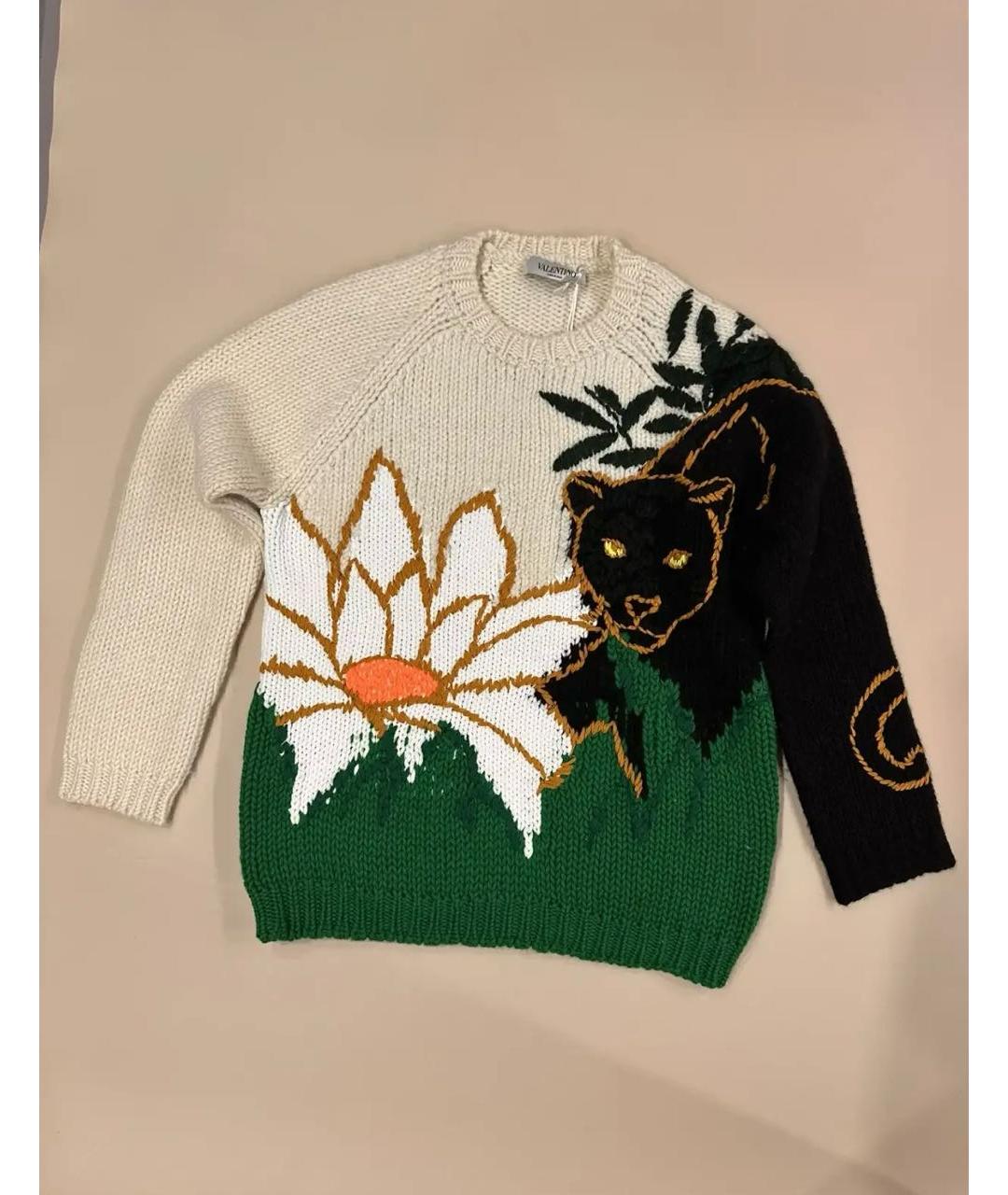 VALENTINO Мульти шерстяной джемпер / свитер, фото 9