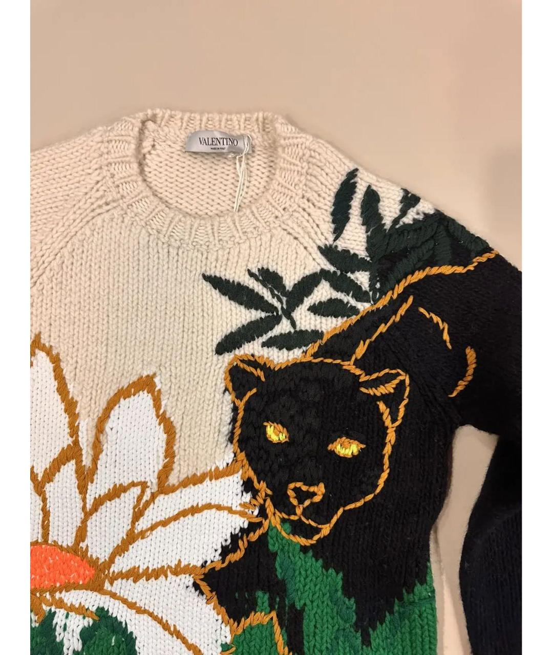 VALENTINO Мульти шерстяной джемпер / свитер, фото 4