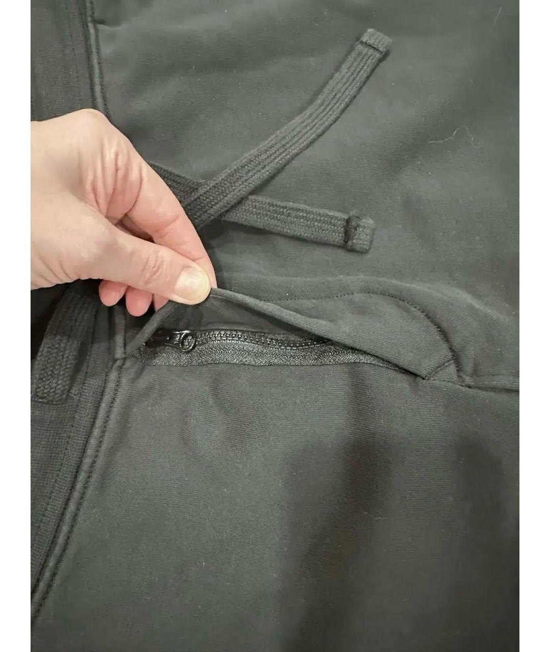 STONE ISLAND Черные хлопковые повседневные брюки, фото 6