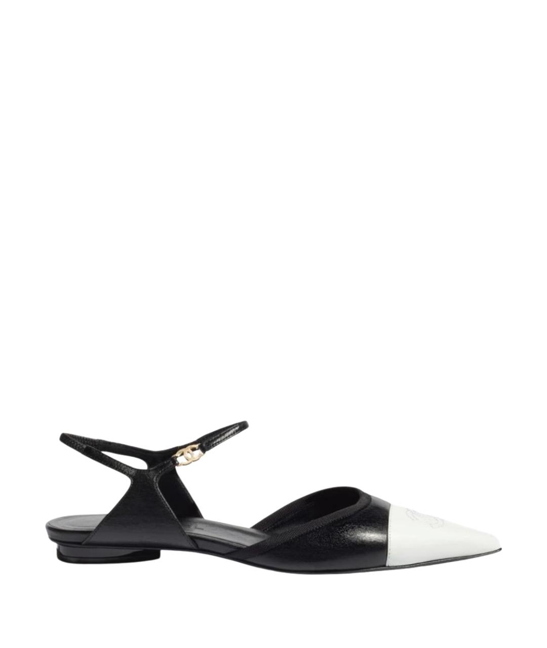 CHANEL Черные кожаные туфли, фото 1