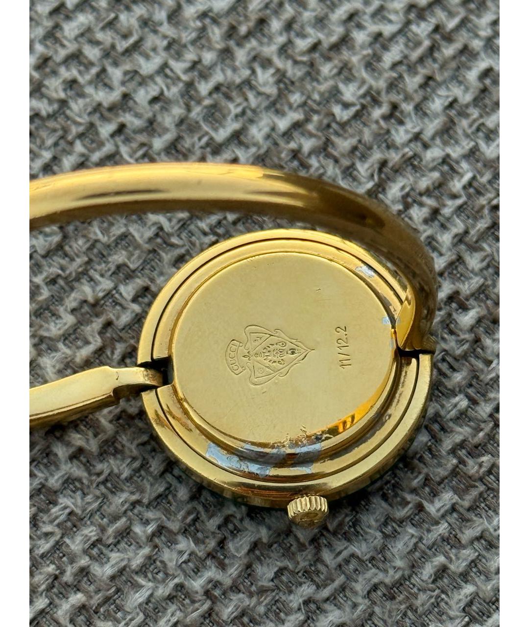 GUCCI Золотые пластиковые часы, фото 2