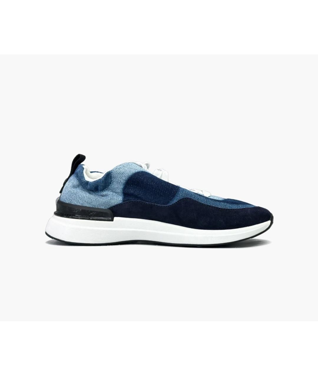 CHANEL Синие текстильные кроссовки, фото 8