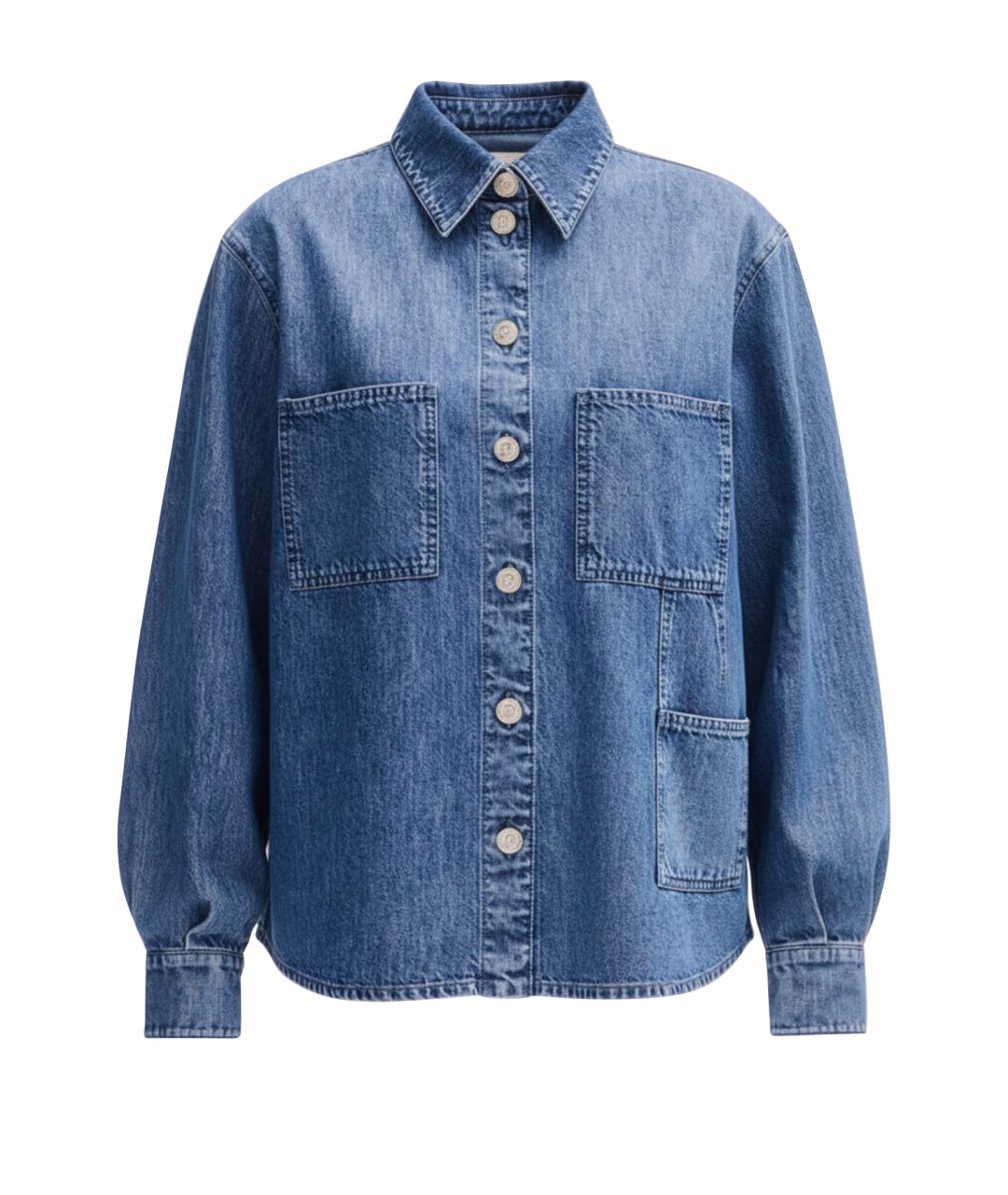 CHANEL Синяя деним куртка, фото 1