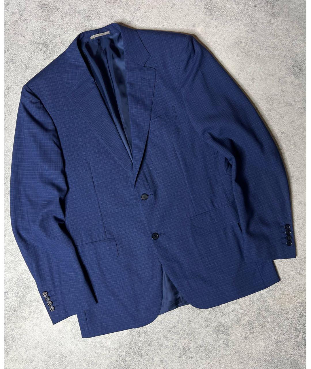CANALI Темно-синий шерстяной пиджак, фото 9