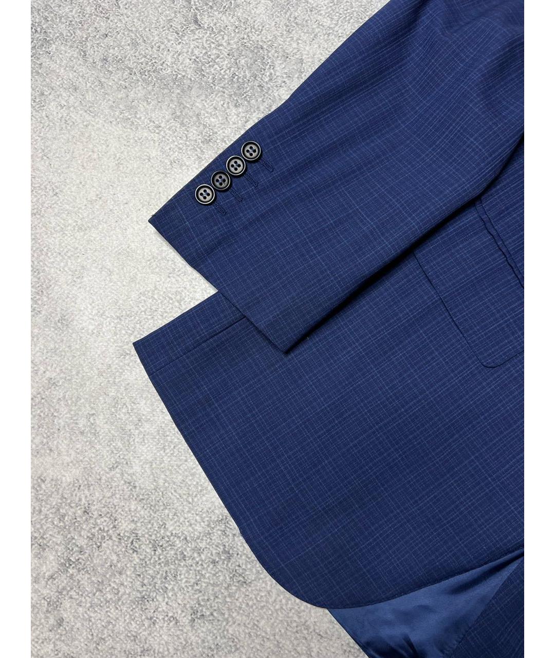 CANALI Темно-синий шерстяной пиджак, фото 5