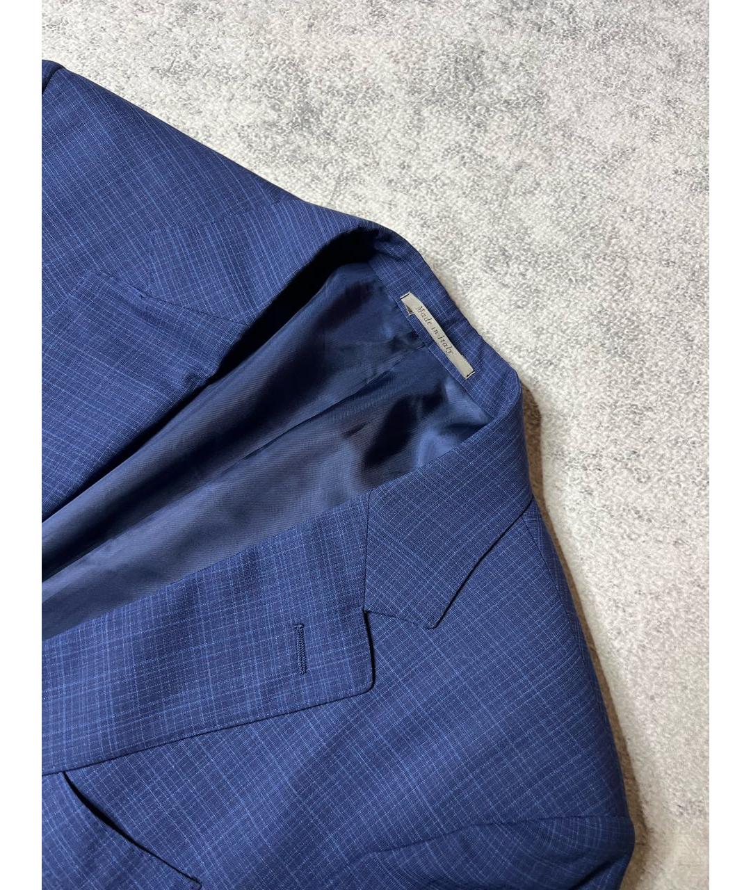 CANALI Темно-синий шерстяной пиджак, фото 6