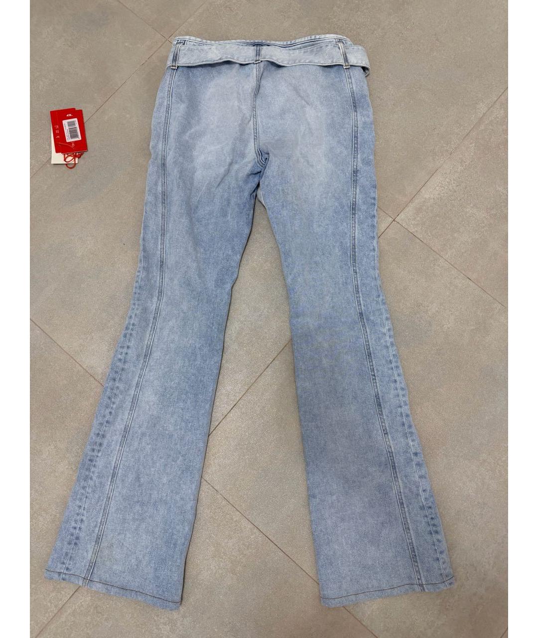 DIESEL Голубые хлопковые джинсы клеш, фото 2