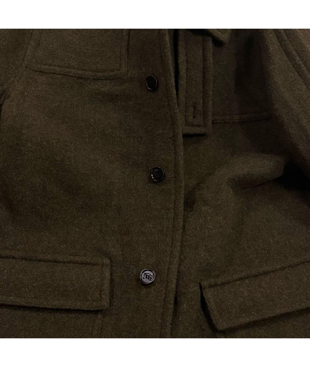 BURBERRY Коричневое шерстяное пальто, фото 4