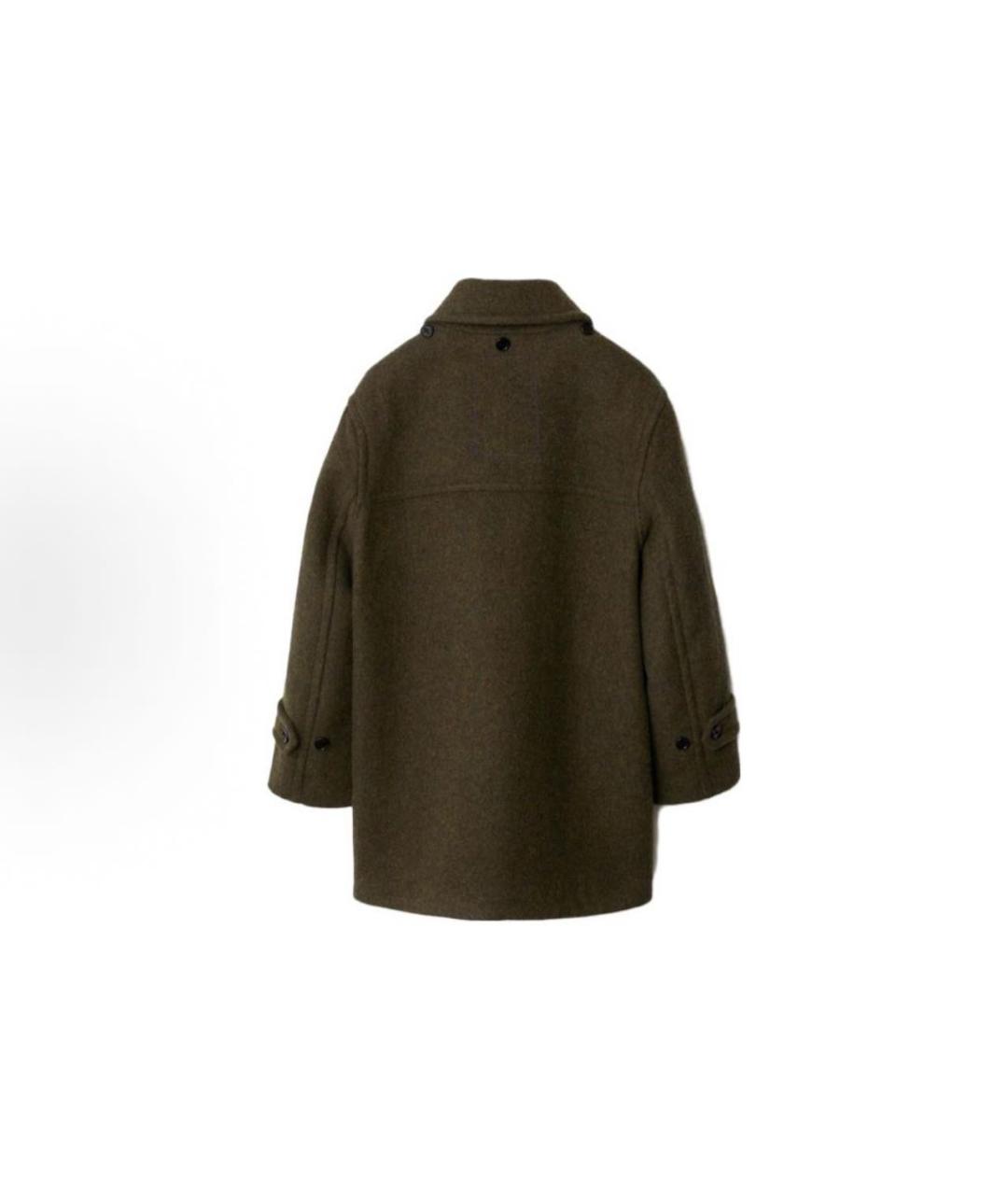 BURBERRY Коричневое шерстяное пальто, фото 5