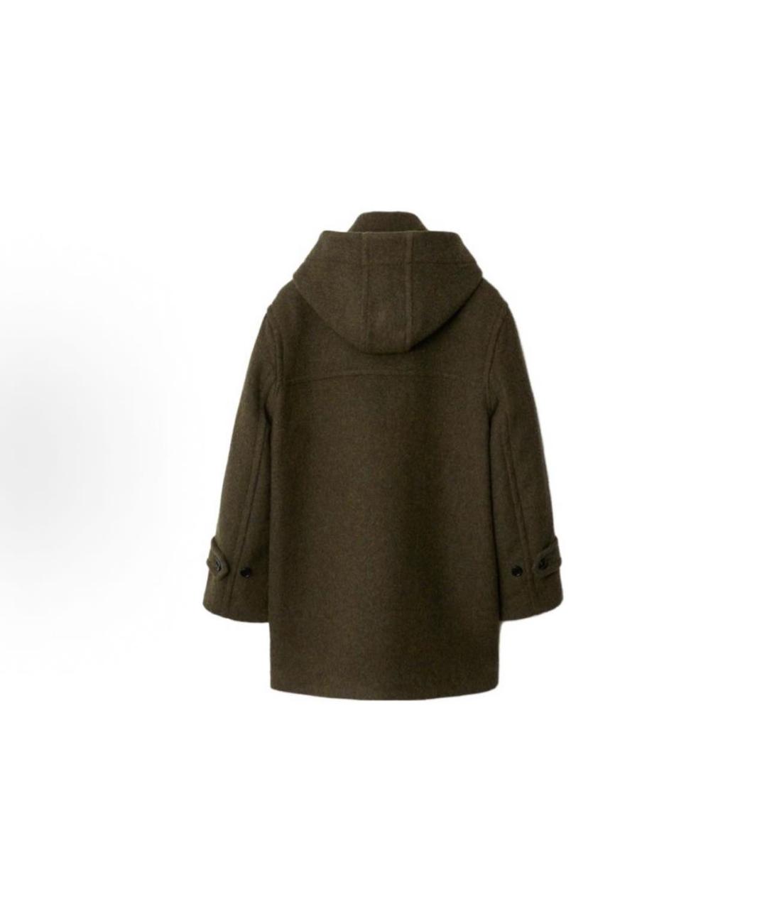 BURBERRY Коричневое шерстяное пальто, фото 2