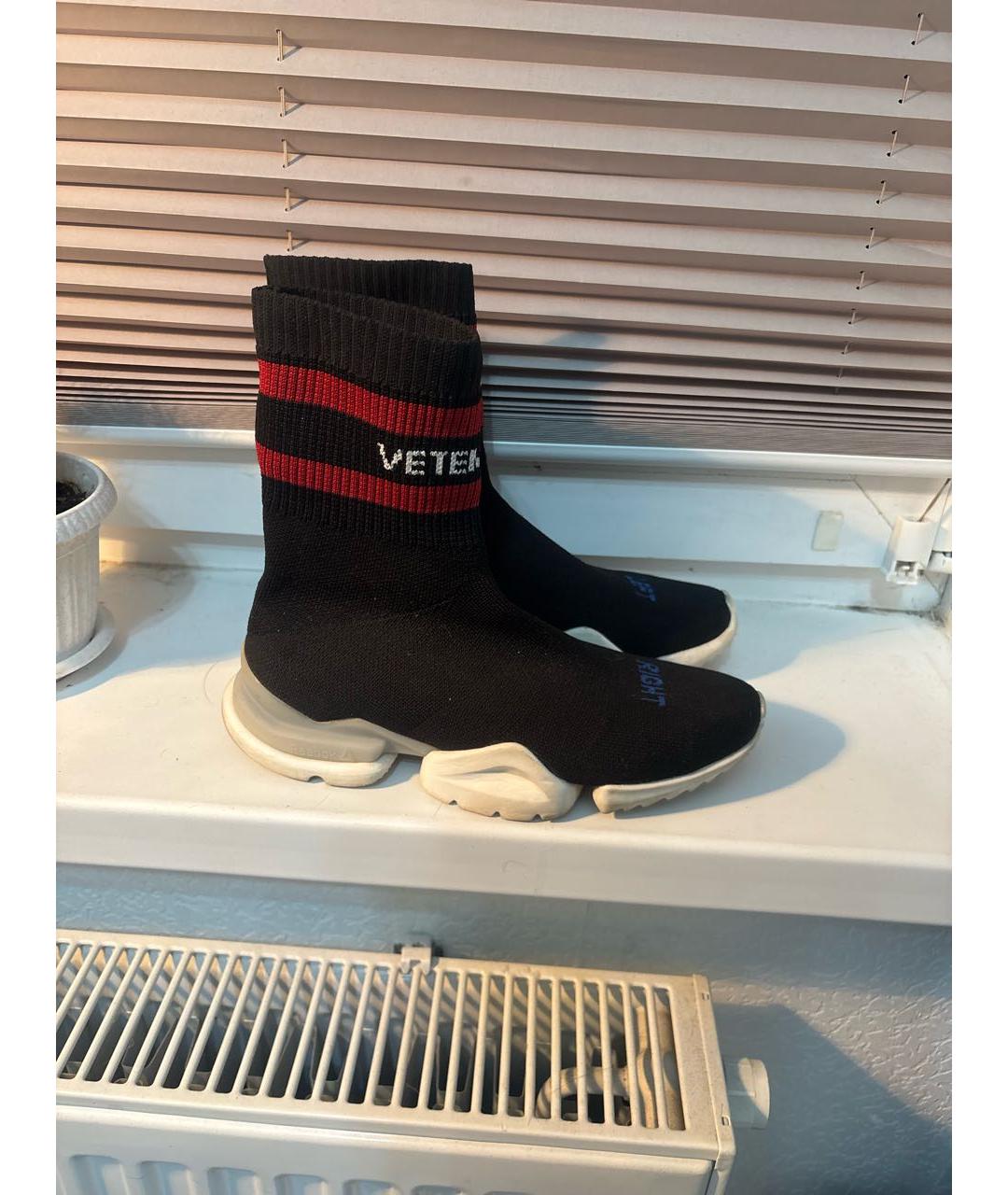 VETEMENTS Черные синтетические кроссовки, фото 5