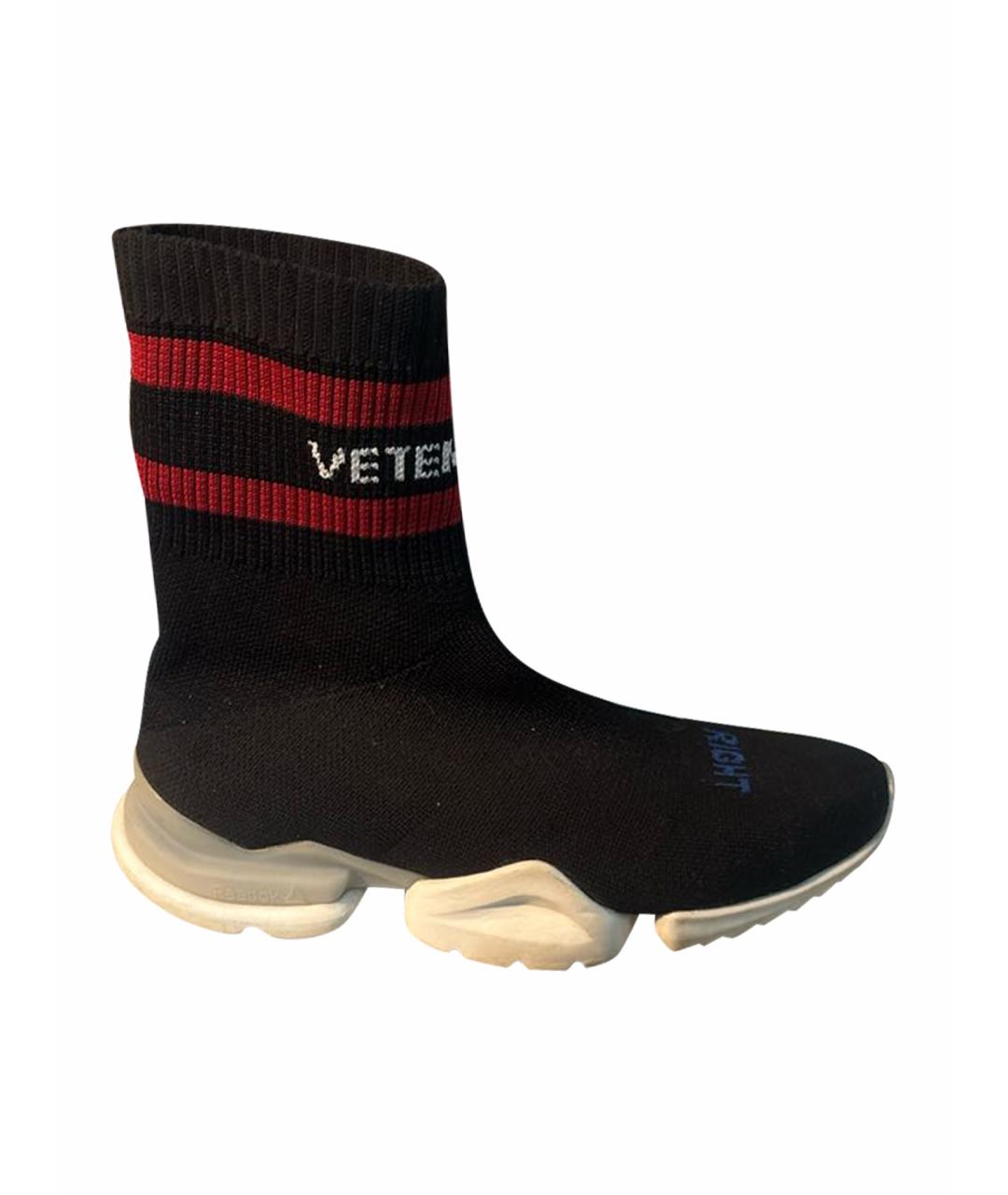 VETEMENTS Черные синтетические кроссовки, фото 1