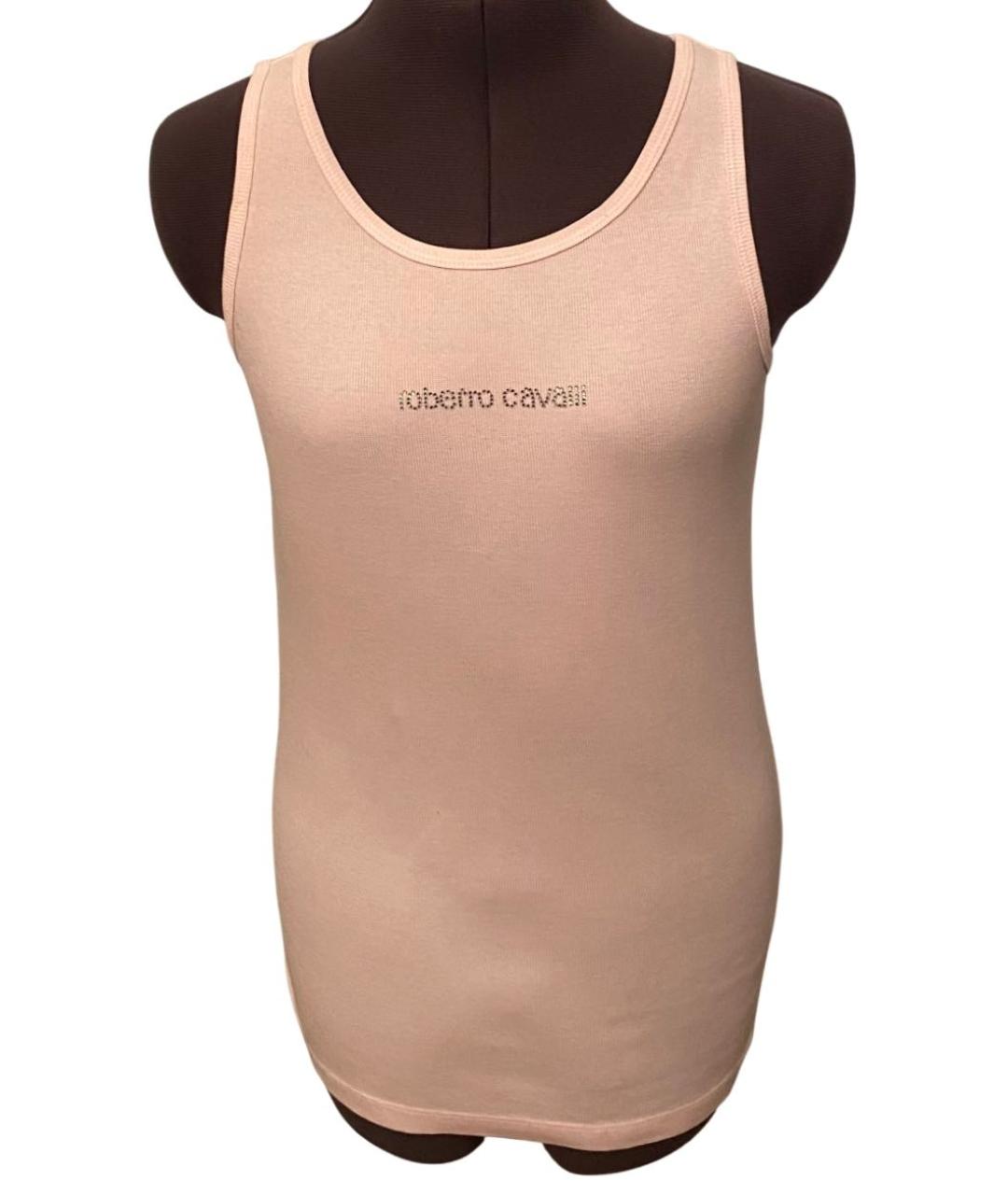 ROBERTO CAVALLI Розовый хлопковый детская футболка / топ, фото 9