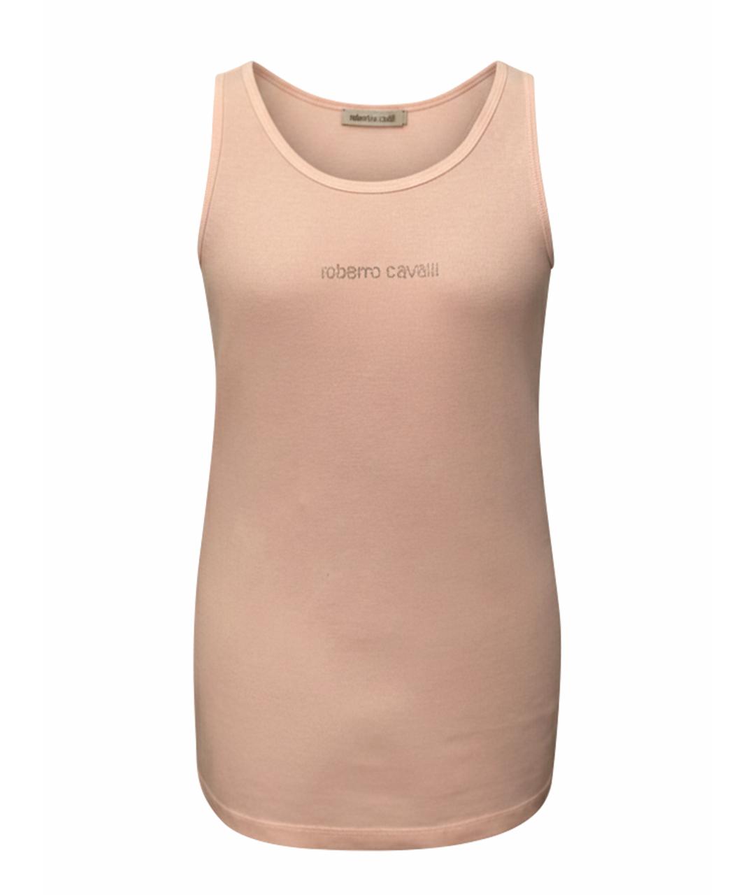 ROBERTO CAVALLI Розовый хлопковый детская футболка / топ, фото 1