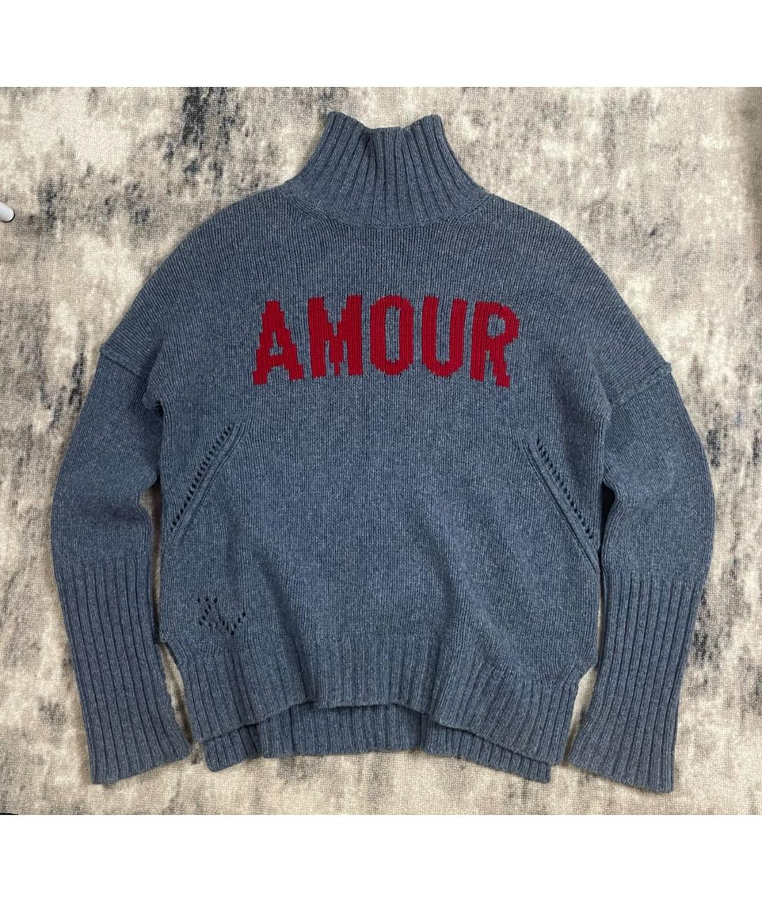 ZADIG & VOLTAIRE Синий шерстяной джемпер / свитер, фото 5