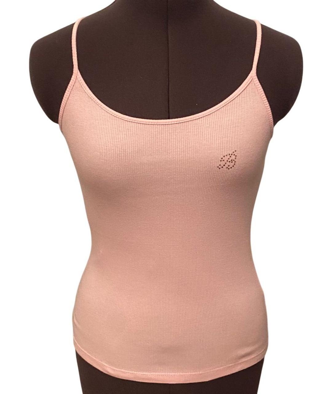 MISS BLUMARINE Розовый хлопковый детская футболка / топ, фото 9