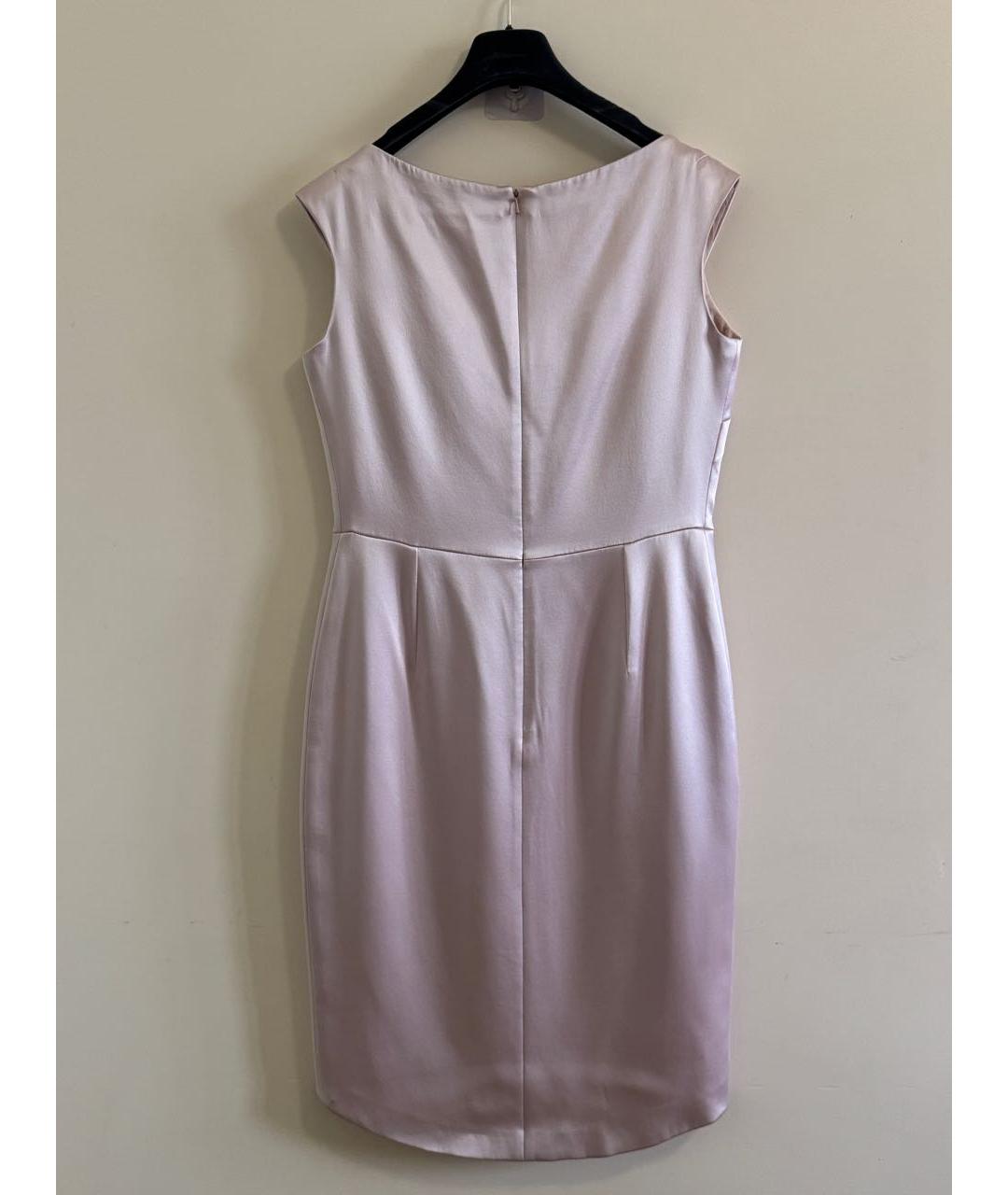 CHRISTIAN DIOR Розовое шелковое коктейльное платье, фото 2