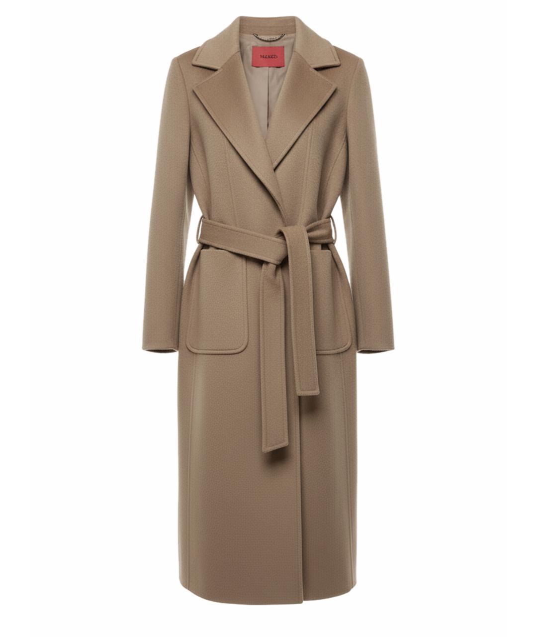 MAX&CO Бежевое шерстяное пальто, фото 1