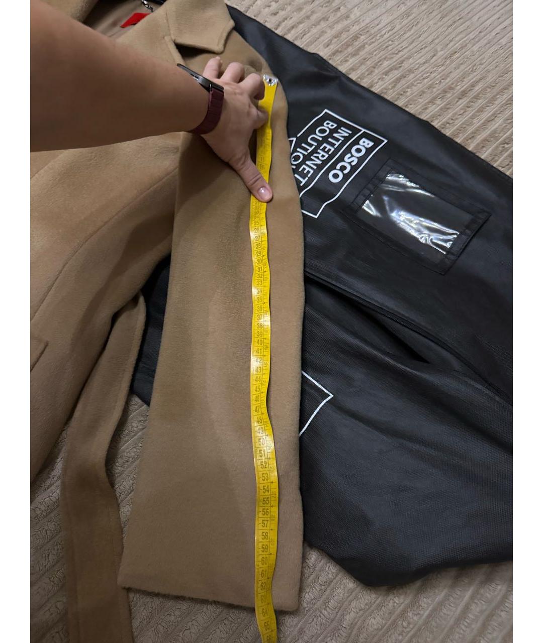 MAX&CO Бежевое шерстяное пальто, фото 8