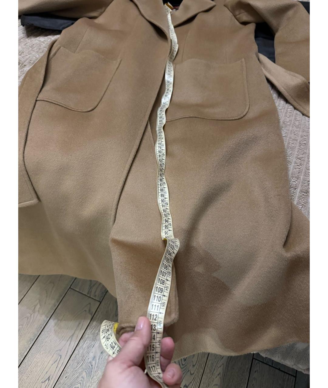 MAX&CO Бежевое шерстяное пальто, фото 7