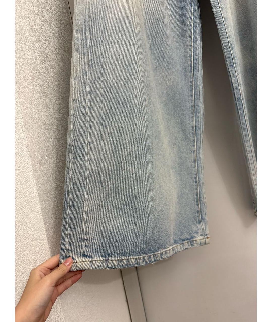 VETEMENTS Голубые хлопковые джинсы клеш, фото 2