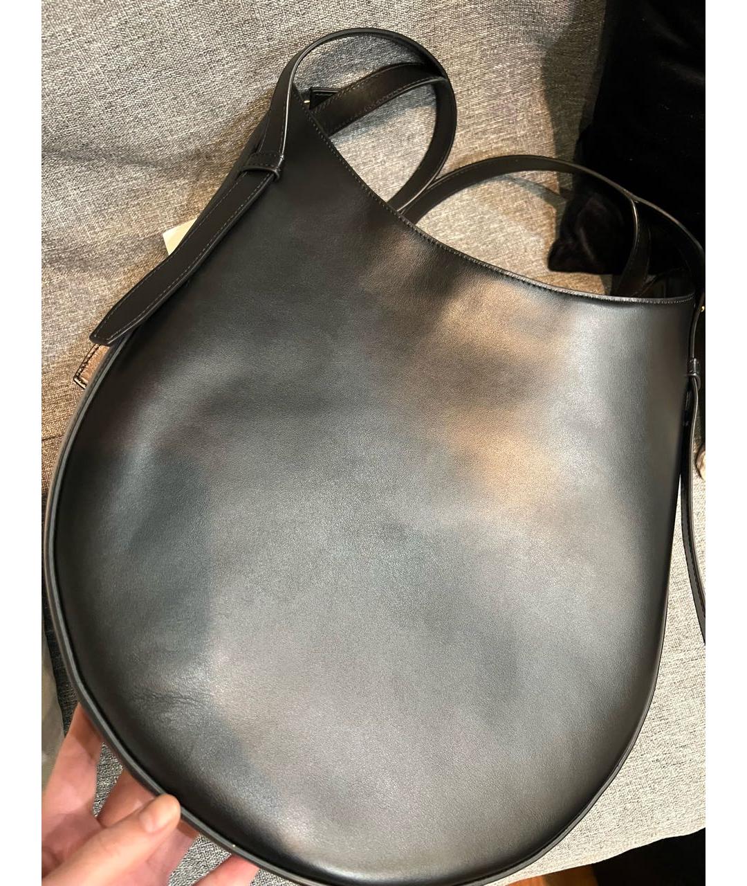 COPERNI Черная кожаная сумка с короткими ручками, фото 3