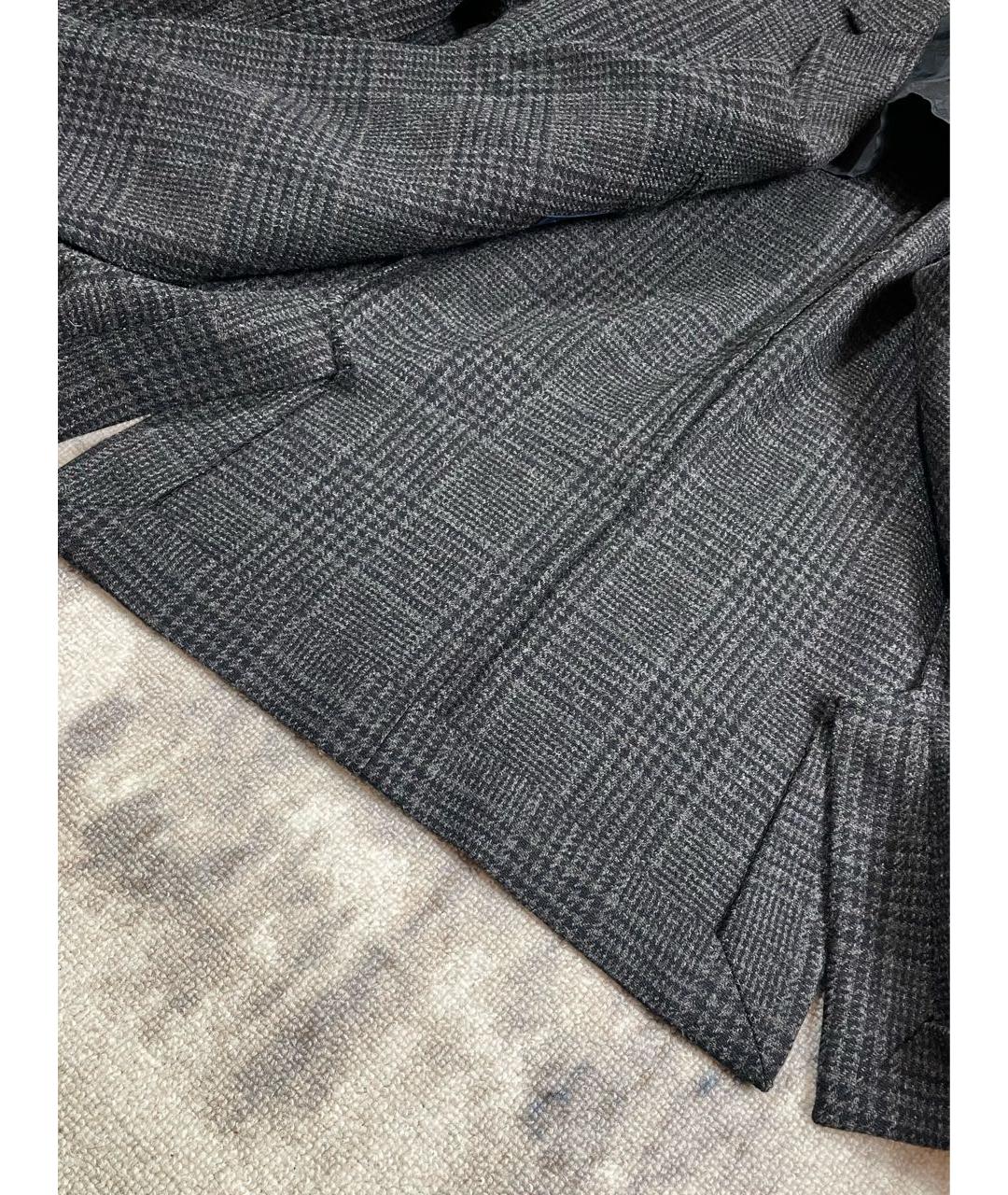 AMI ALEXANDRE MATTIUSSI Серый шерстяной пиджак, фото 7