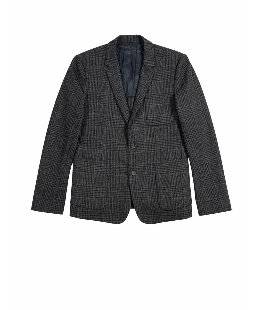 AMI ALEXANDRE MATTIUSSI Серый шерстяной пиджак, фото 1