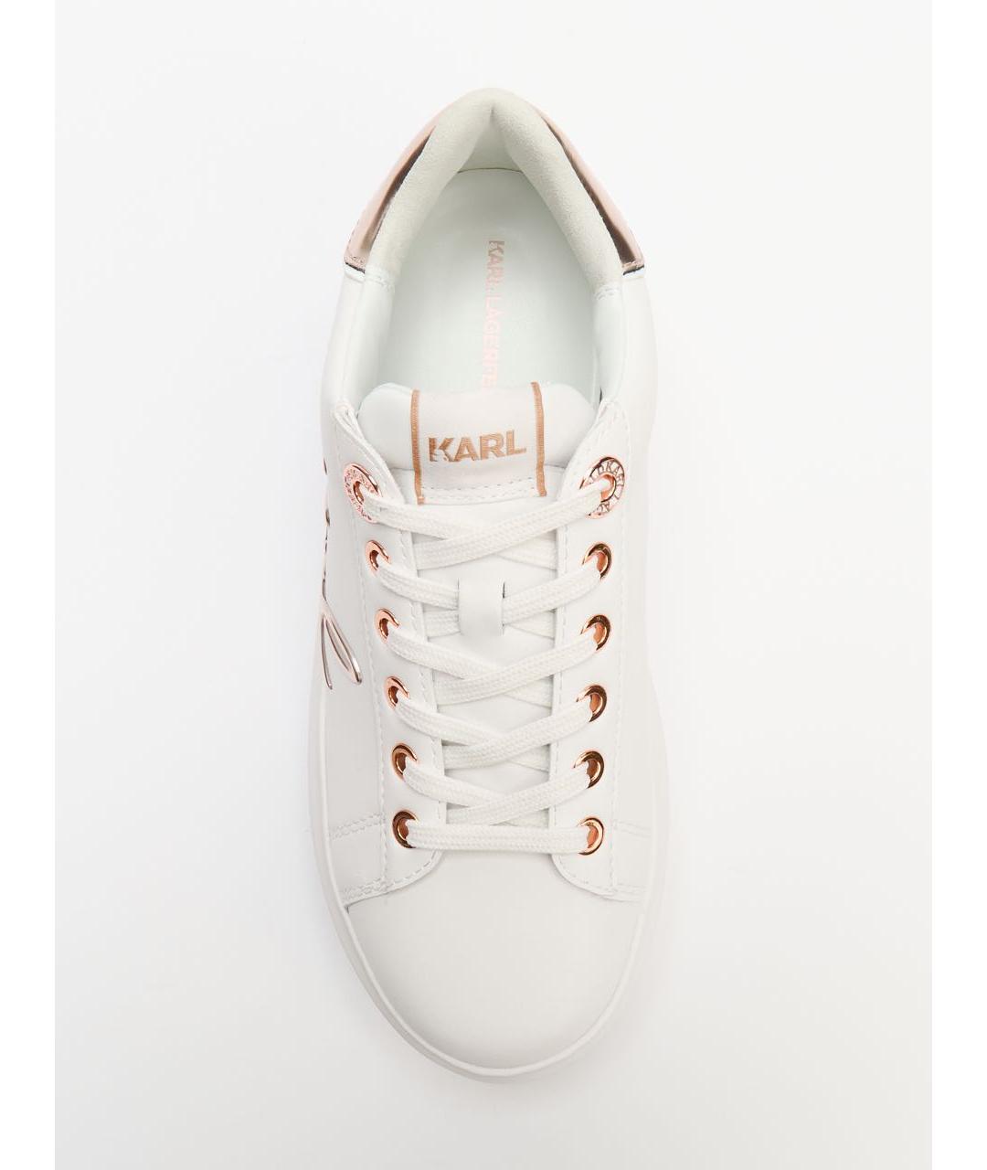 KARL LAGERFELD Белые кожаные кеды, фото 3