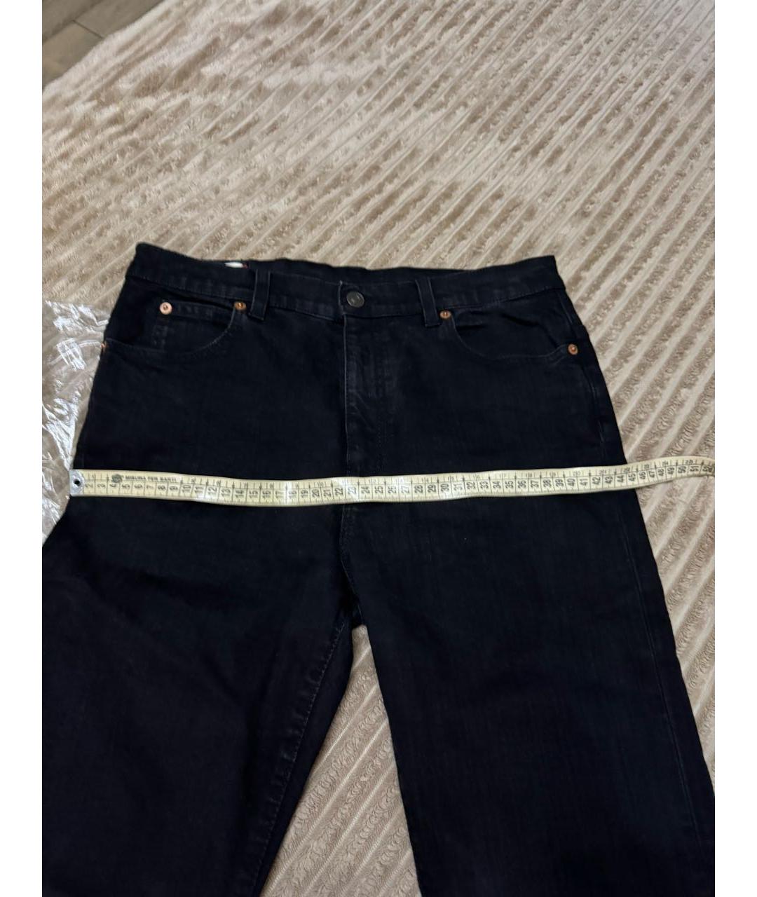 GUCCI Черные хлопковые прямые джинсы, фото 8