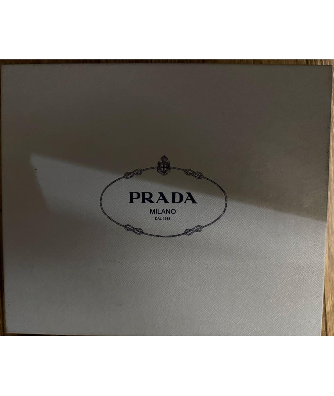 PRADA Черные кожаные босоножки, фото 5