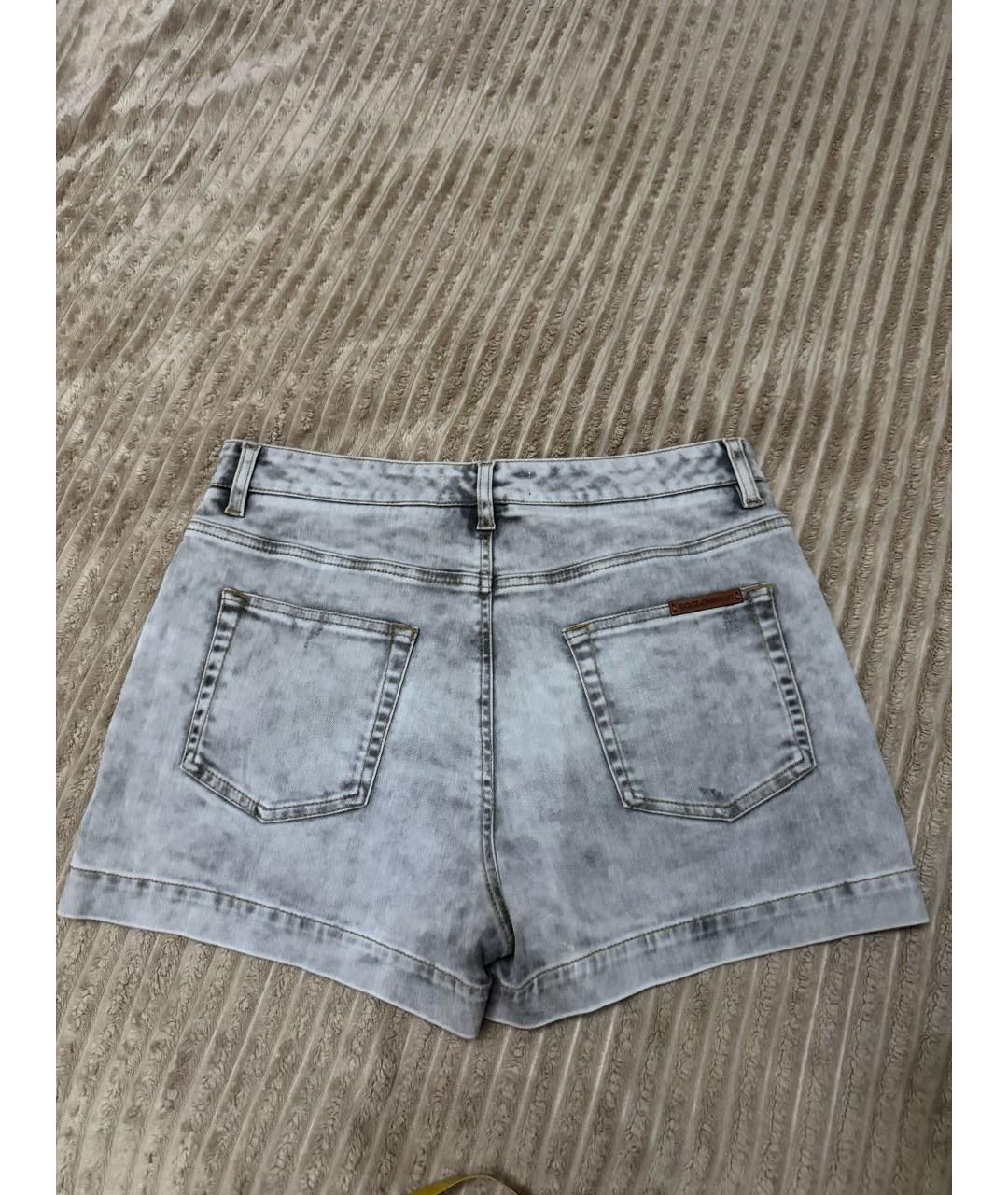 DOLCE&GABBANA Серые хлопко-эластановые шорты, фото 2