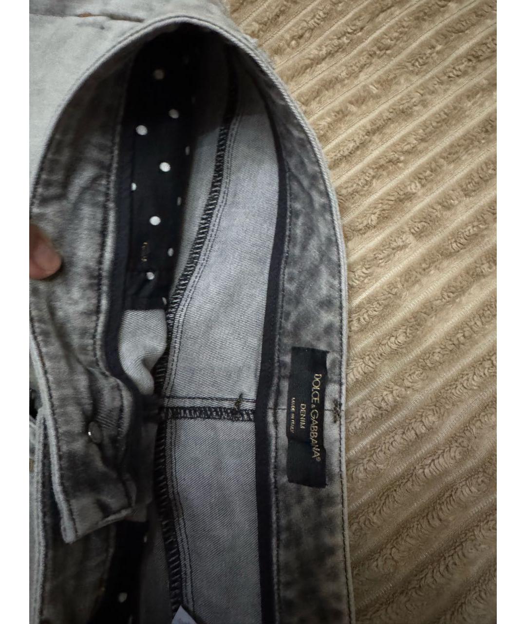 DOLCE&GABBANA Серые хлопко-эластановые шорты, фото 8