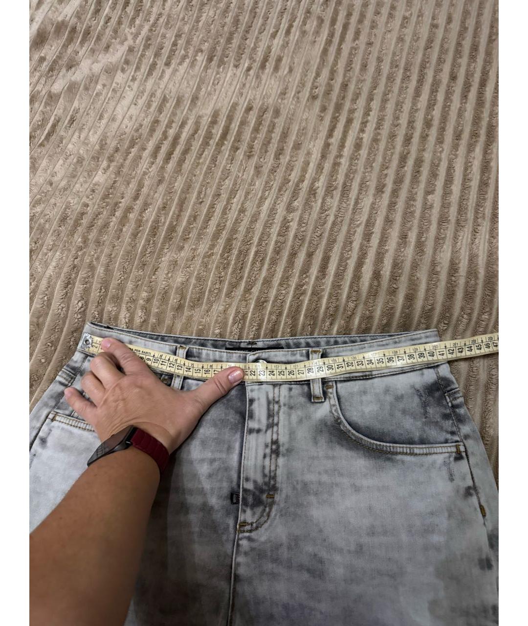 DOLCE&GABBANA Серые хлопко-эластановые шорты, фото 4