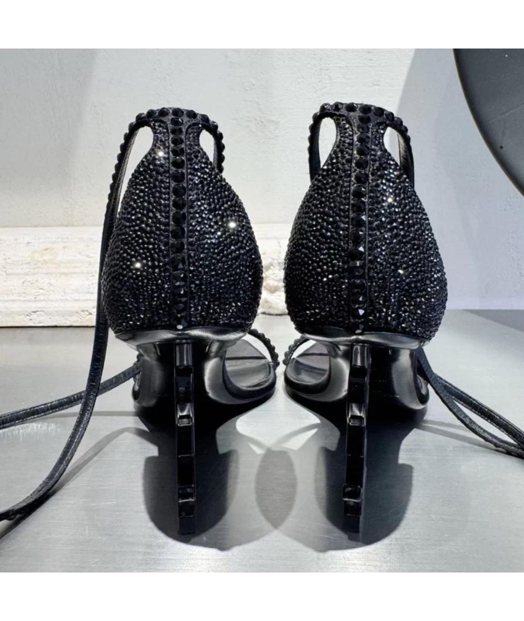 SAINT LAURENT Черные босоножки, фото 7