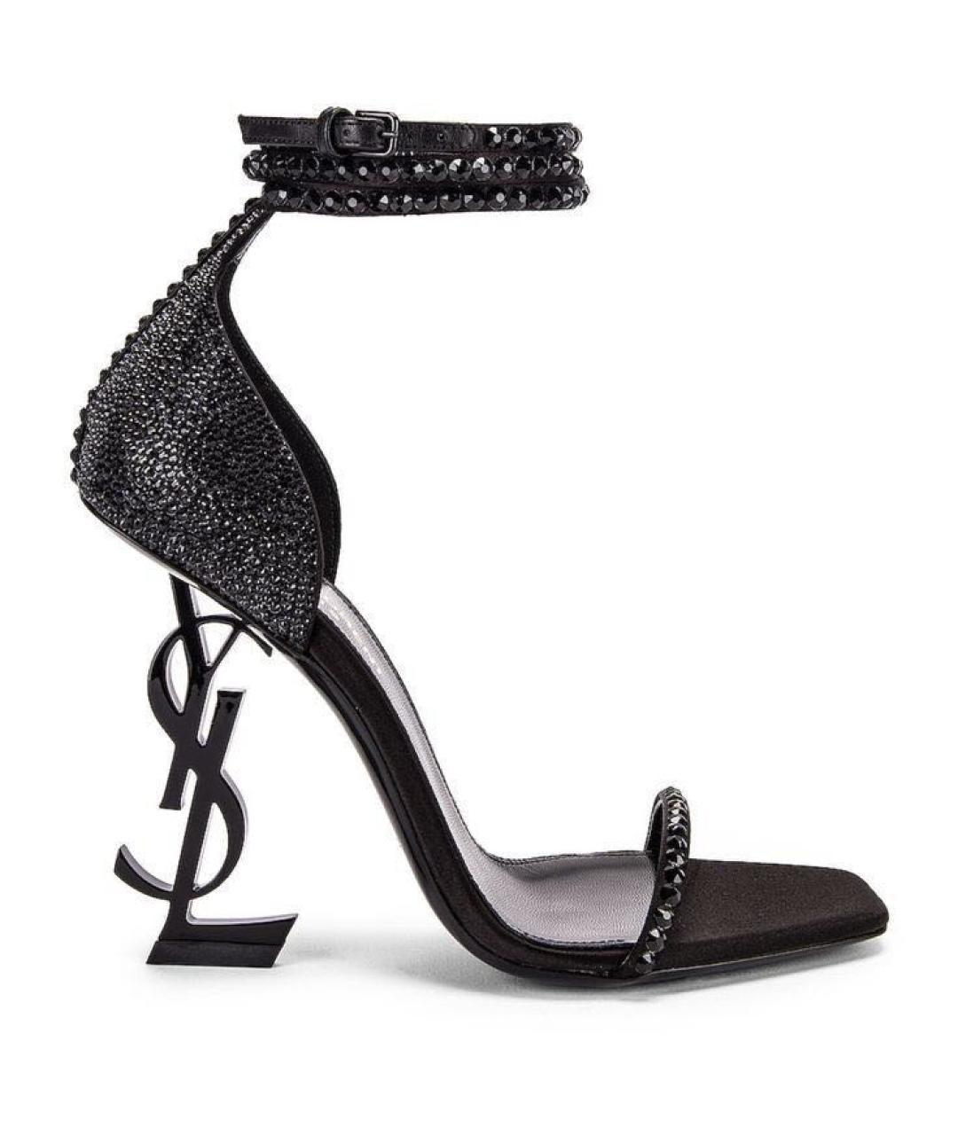 SAINT LAURENT Черные босоножки, фото 9