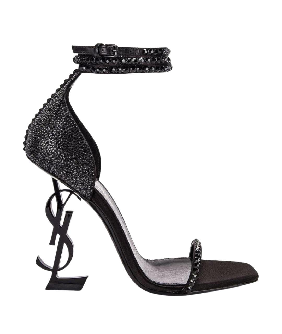 SAINT LAURENT Черные босоножки, фото 1