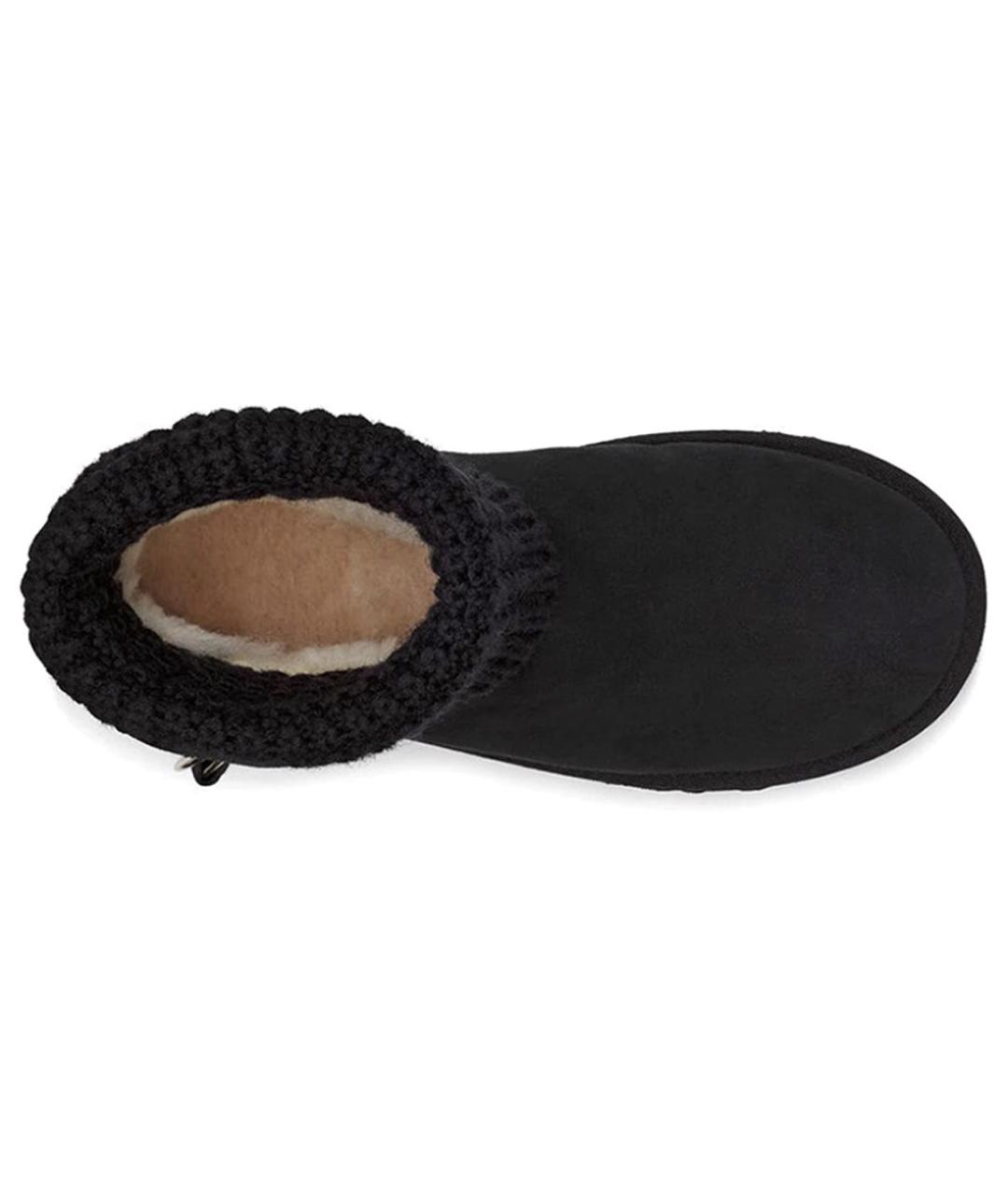 UGG AUSTRALIA Черные нубуковые ботинки, фото 5