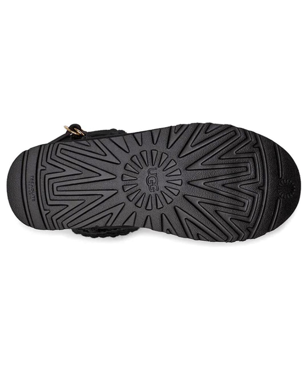 UGG AUSTRALIA Черные нубуковые ботинки, фото 6