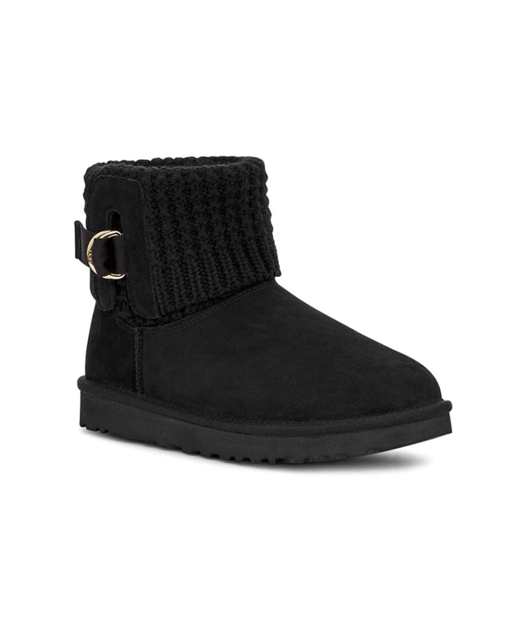 UGG AUSTRALIA Черные нубуковые ботинки, фото 3