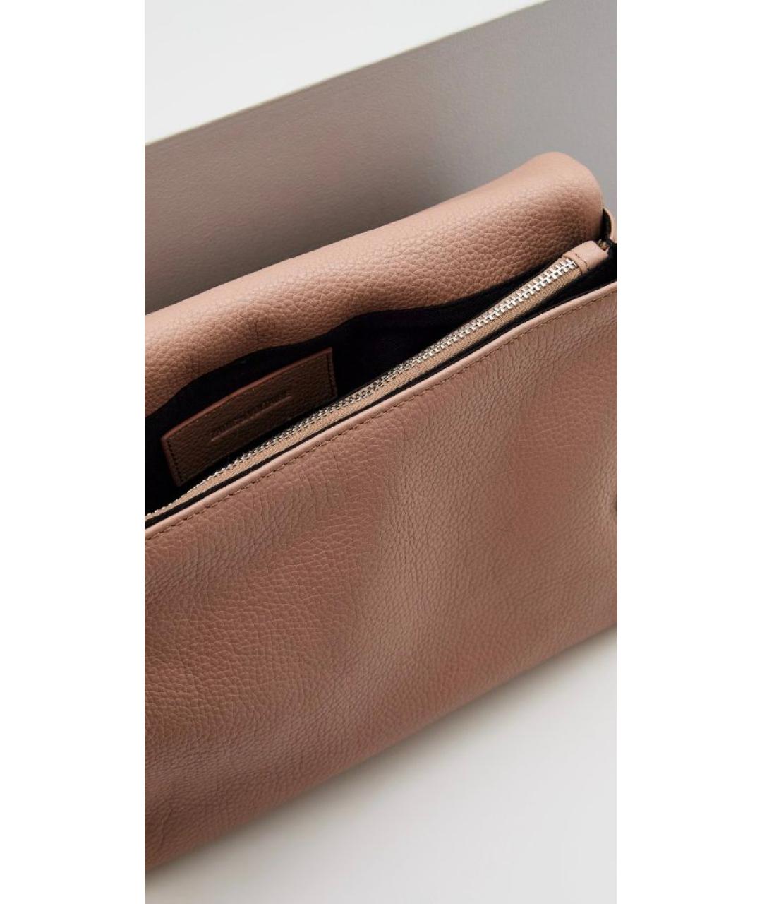 ZADIG & VOLTAIRE Бежевая кожаная сумка через плечо, фото 6