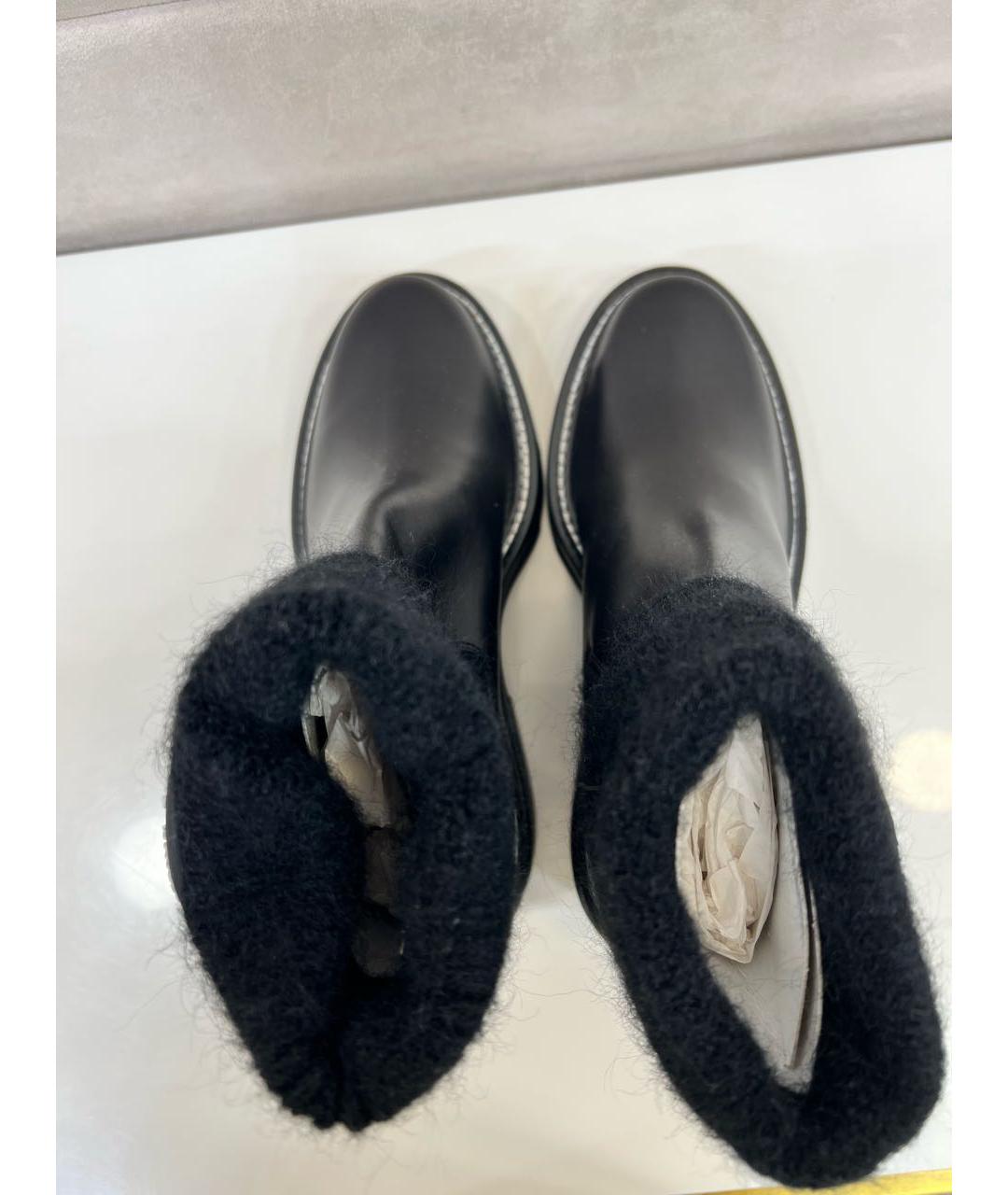 LOUIS VUITTON Черные кожаные ботинки, фото 3