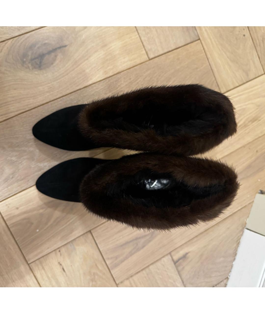 GIUSEPPE ZANOTTI DESIGN Черные замшевые ботильоны, фото 3