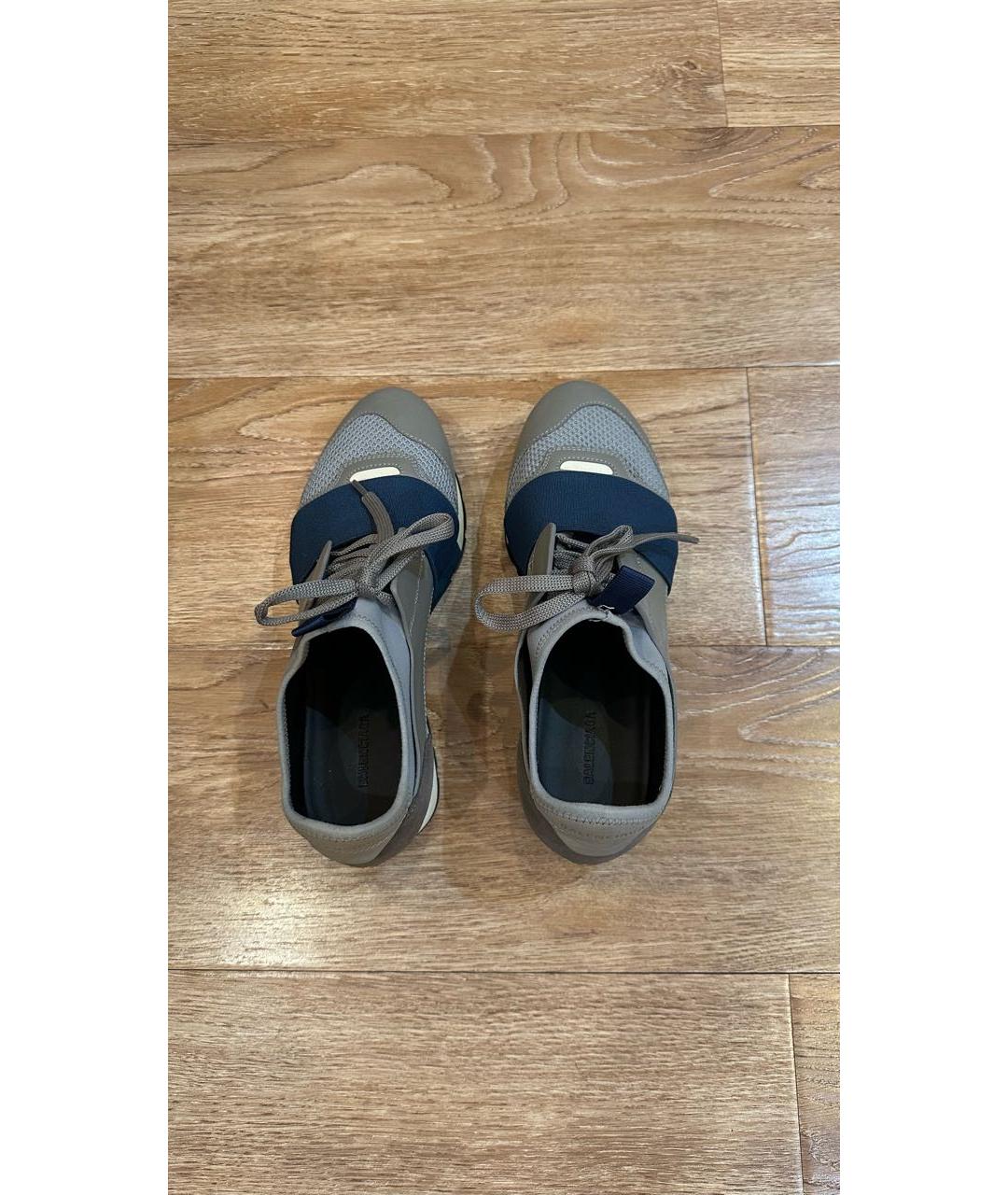 BALENCIAGA Серые кроссовки, фото 3