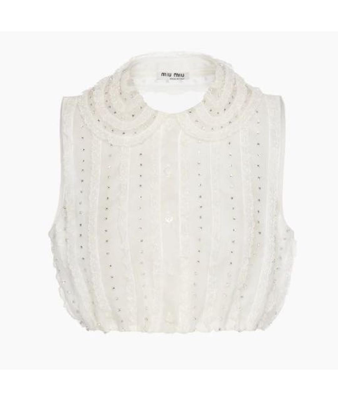 MIU MIU Белая блузы, фото 6