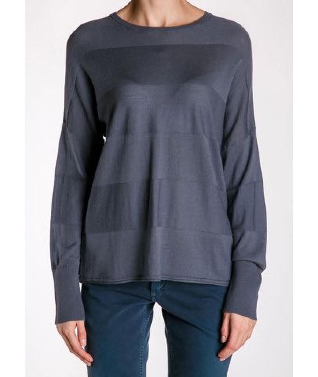 Bruno Manetti Антрацитовый шерстяной джемпер / свитер, фото 3